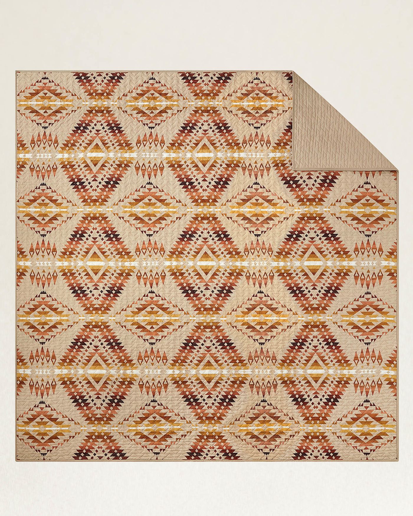 MISSION TRAILS PRINTED COVERLET SET